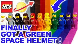 Green Classic Space Helmet is FINALLY here! - All 11 Lego Classic Space colours