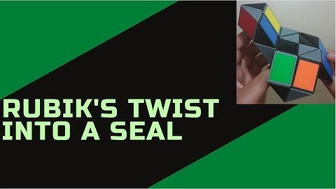 How to make a Seal with the Rubik’s Twist/Snake Cube (24 blocks)