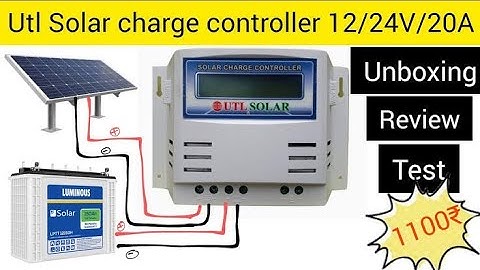 UTL Solar Charge Controller (PWM) 12V/24V, 20Amp, with USB Charging Socket 🔥