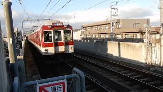 近鉄名古屋線　伏屋駅1番ホームから2430系普通が発車