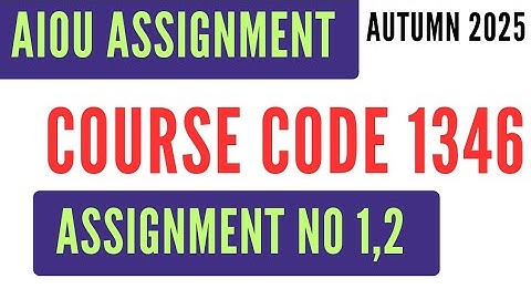 AIOU Code 1346 Business Mathematics Solved Assignment No.1 & 2| Autumn 2025 FSC I.Com تجارتی لوازمات
