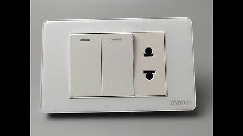 Công Tắc 2 Nút Và Ổ Cắm Đôi Âm Tường Thương Hiệu Nhật Bản TENKO I Tenko.com.vn
