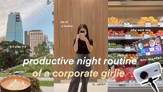 productive night routine 🛁✨| cozy after-work vlog, new sleepwear, mini theatre ft. wanbo