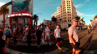 VR 360 8K Hollywood and Highland Bright Sunlight Pilot One EE footage