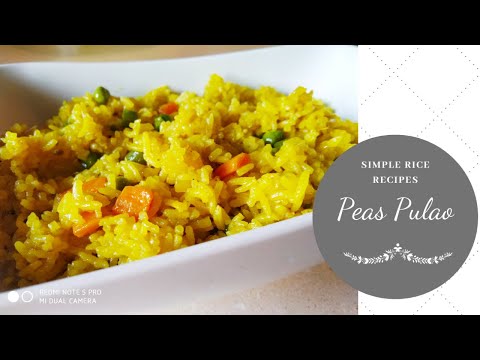 SIMPLE PEAS PULAO|EASY & QUICK READY WITHIN 10 MINUTES
