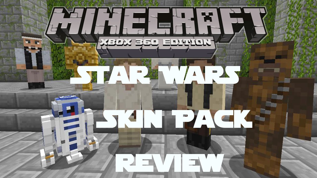 Minecraft Counsole- Star Wars Skin Pack Review - YouTube