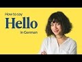 How to say hello in german  german greetings  german in 60 seconds
