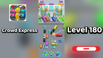 Crowd Express Level 180 Walkthrough 🚶‍♂️🧠 | Step-by-Step Guide | SolutionGuruji