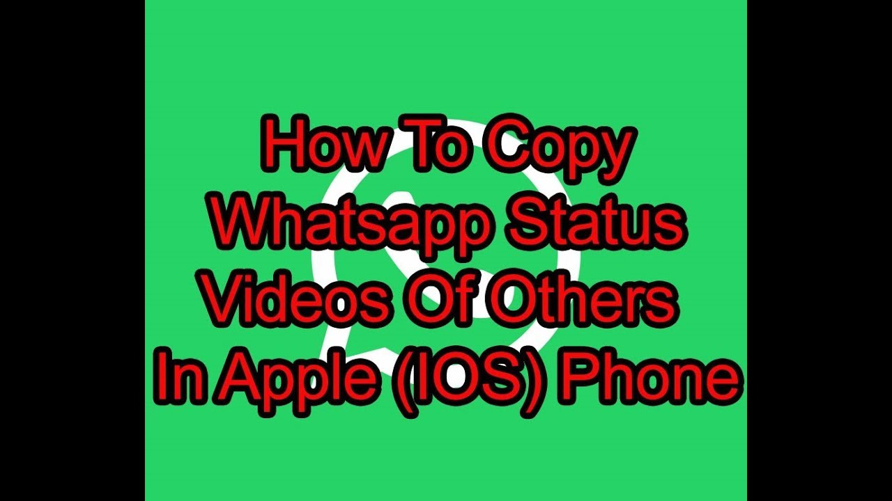 How to copy/Download Whatsapp Status of your friends in ...