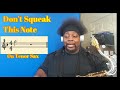 How "NOT" to Squeak on Saxophone