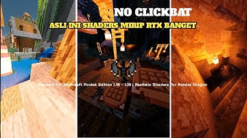 Top 1 Shaders Realistic Mcpe 1.19+ | Mantra Shaders V1.1| Support Render Dragon🤩