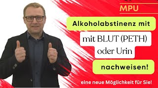 MPU. Alkoholabstinenz mit Blut- PETH oder Urin. So gehts.