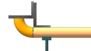 How to fix pipe with incline flange bolt hole