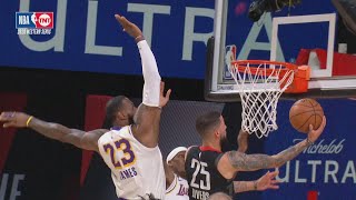 LeBron Big Blocks! Rondo Hitting 3s Game 3 vs Rockets! 2020 NBA Playoffs