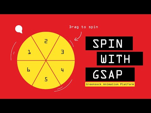 How to create an animated spinner by using GSAP, HTML and CSS
