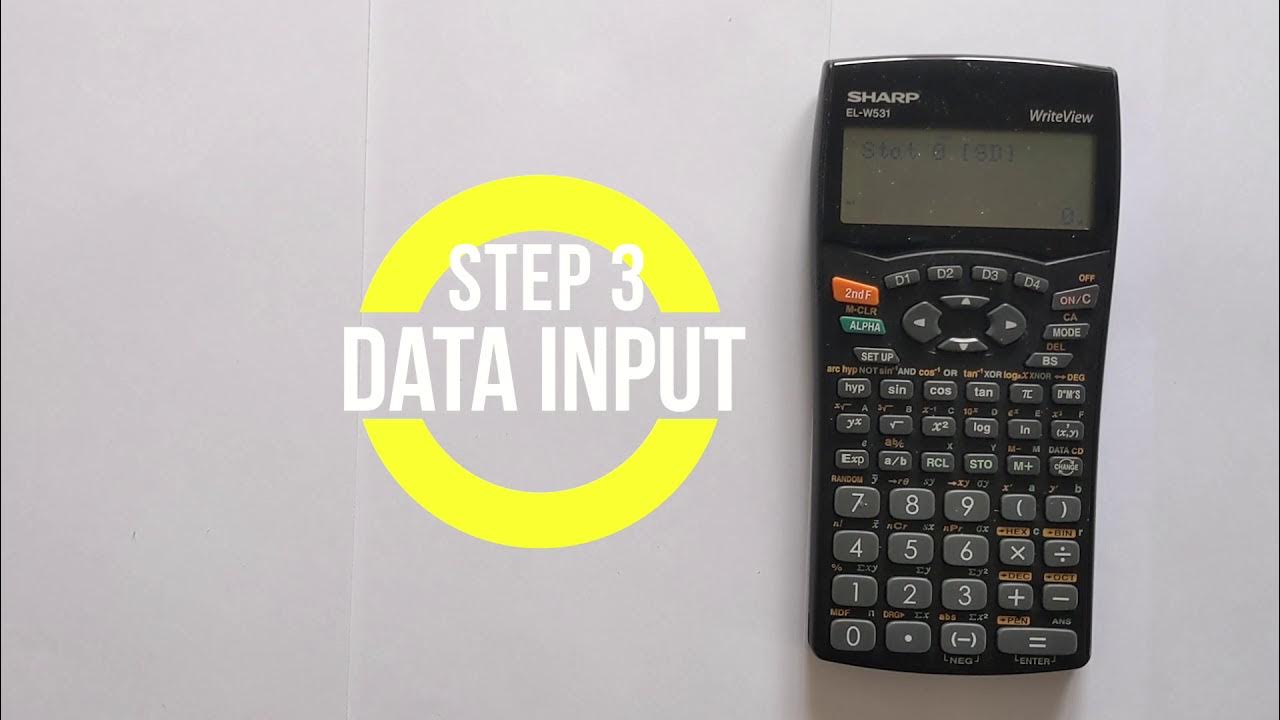 How to Calculate Mean and Standard Deviation on Sharp ELW531 YouTube