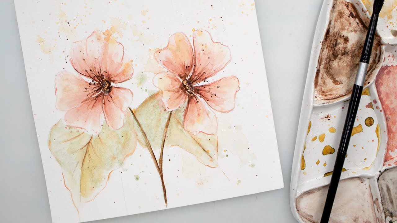 Watercolour Florals For Beginners - How to Paint Floral Art