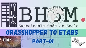 Grasshopper to ETABS (Steel Portal Frame Model) Using BHoM Tool (Part 1/3)