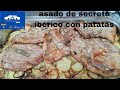 Asado de secreto ibrico con patatas