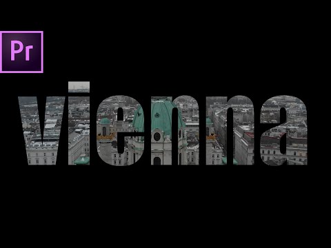 How to make Video in Text Movie Title Intro inside Premiere Pro ? - Premier Pro tutorial