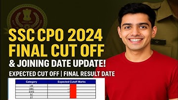 SSC CPO 2024 Final Result & Cut-Off || SSC CPO Final Cut-Off & Result Date | Full Analysis 