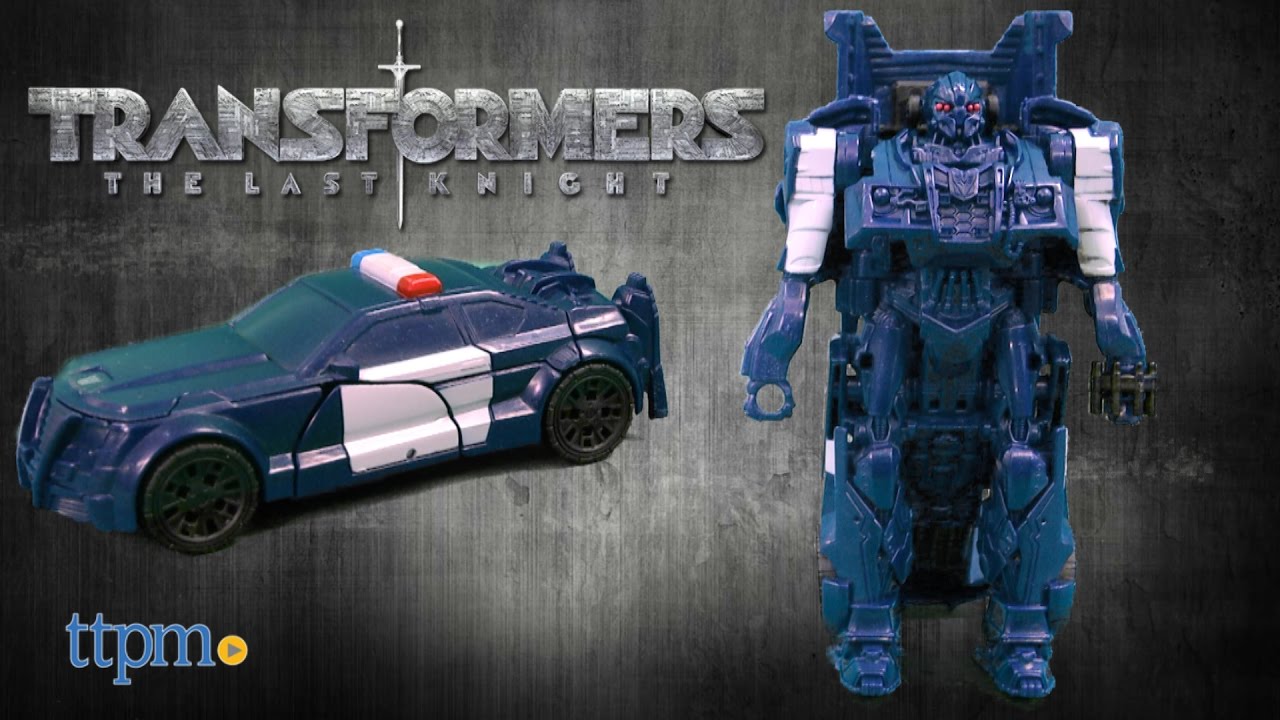 Transformers The Last Knight Turbo Changer Barricade from Hasbro - YouTube