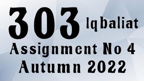 AIOU Code 303 Solved Assignment No.4 Autumn 2022 #aiou #aiousolveassignments