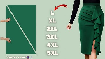 ZEER GEMAKKELIJK Rokpatroon 2025 | Snelle steek & knip & ga tutorial