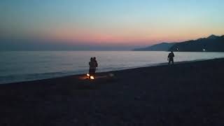 Криница. Вечер на пляже. Море лето 2021
