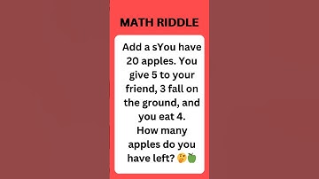 Only Geniuses Can Solve This Math Riddle! 🤯 Can You? #Shorts #riddles