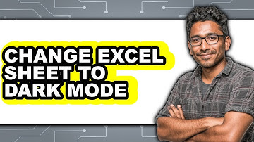 How to Change Excel Sheet to Dark Mode (only Way)