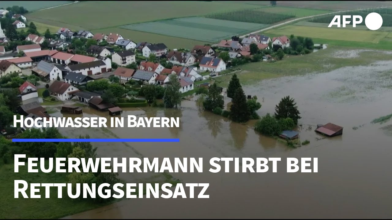 ICE entgleist durch Erdrutsch | Hochwasser, Regen und Überschwemmungen in Süddeutschland
