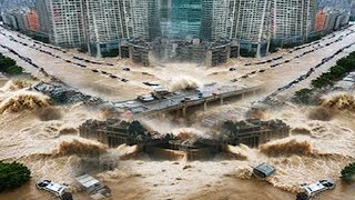 Acı Çeken Çin Ani Sel Baskınları Köprüyü Çökertti, Yunnanda Ölümcül Heyelanlar Meydana Geldi.