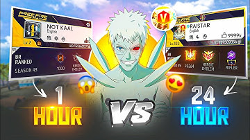 Can ₹1000 💸 Transform a Noob ID into PRIME LEVEL 8 ID in Just 24 Hours? 😱 – Garena Free Fire