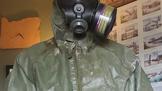 i wore a CBRN hazmat suit to school! ( The teacher said it was ok)