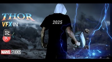 Using vfx in kinemaster and capcut THOR VFX tutorial on mobile //  YouAre72 #thor #videoediting 