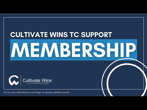 Cultivate Wins - How to login and navigate the Members Portal and Membership website