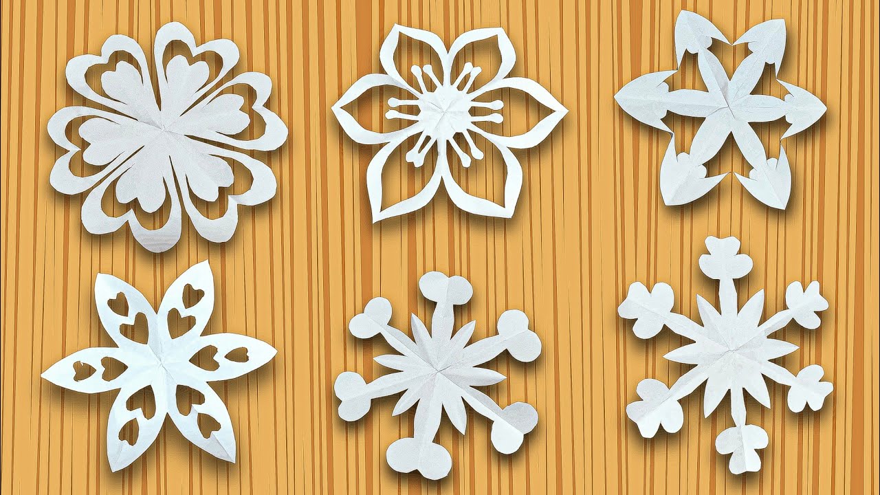 How to Make Paper Snowflake & Flower | Easy Paper Cutting Design Tutorial ❄️🌸