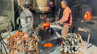 Scrap Metal to Hammer DIY Upcycling Project for Beginners | blacksmith forging Hammers | forge 🔨🔨🔨