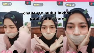 Challenge Mulut Lakban Putih Hijab Live Tiktok