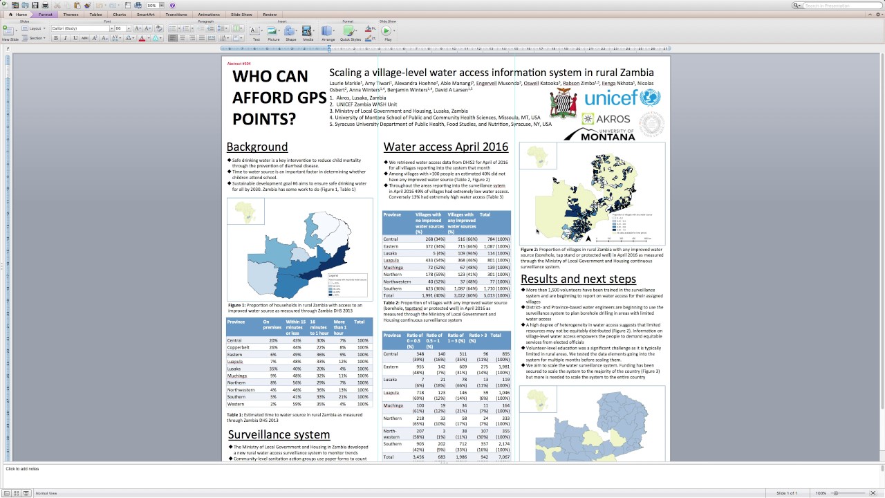 How to make a scientific poster using Microsoft Powerpoint