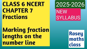 Class 6 Chapter 7 Fractions/ 7.4 Marking Fraction Lengths on the Number Line #maths #ncert