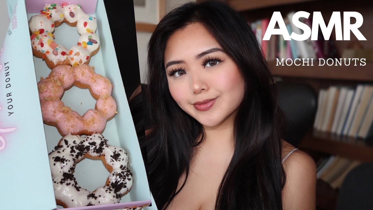 ASMR MOCHI DONUTS! * SOFT CHEWING SOUNDS *