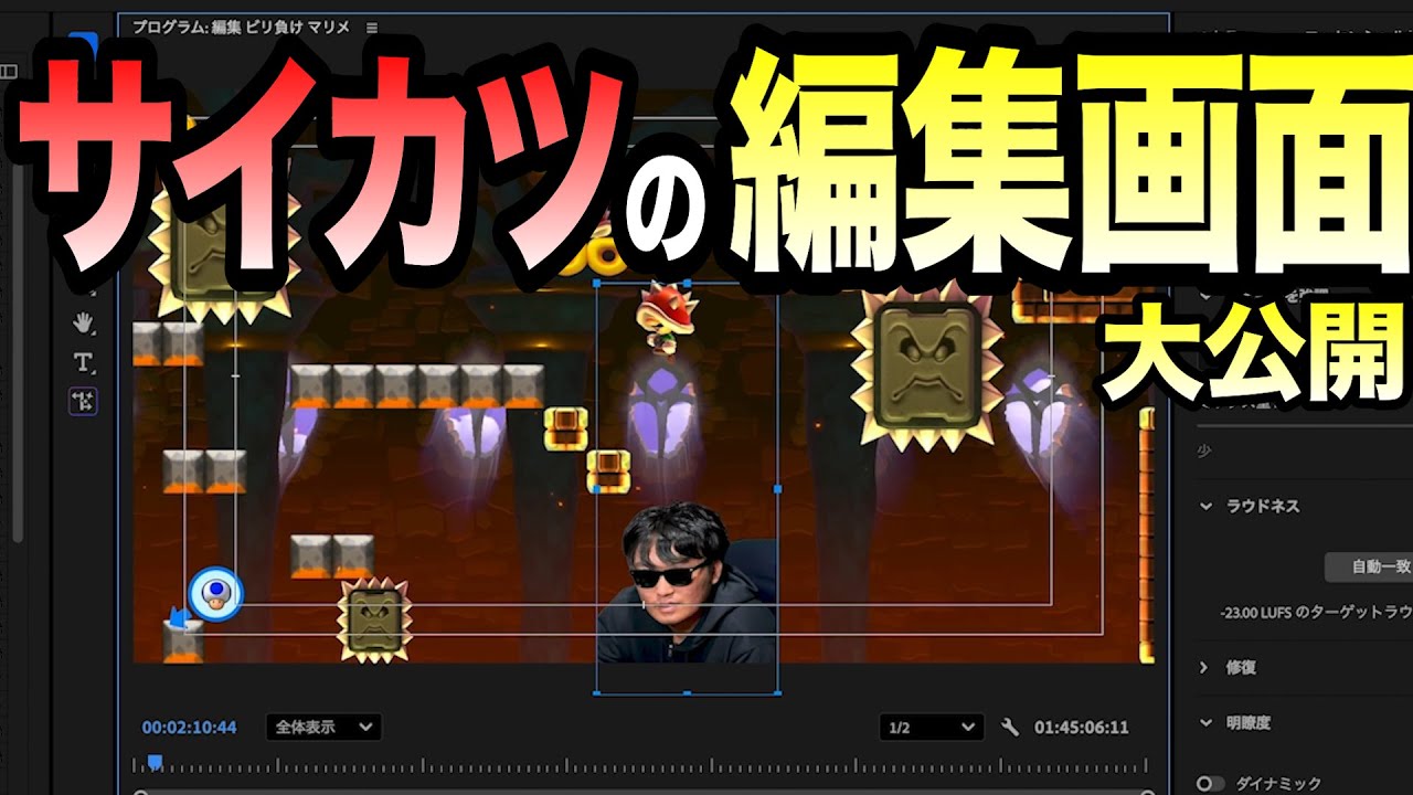 未経験から7年間ゲーム実況のみで生活している男の編集画面を初公開します