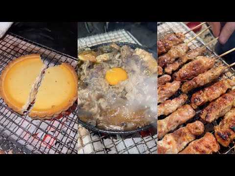 MUKBANG ASMR COMPILATIONㅣ CHEESE CAKE,Easy SUKIYAKI,YAKITORI cherry blossom viewing