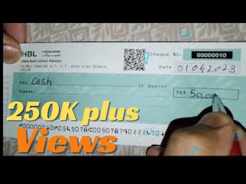 Cash Cheque How To Fill Cheque in UrduHindi  Cheque kesy Likhty hai Cheque Mistake in writing