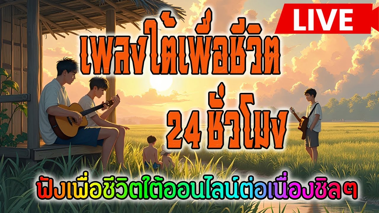 🔴LIVE สด☘️ ฟังเพลงเพื่อชีวิตใต้ ฟังเพลงออนไลน์เพราะๆ เพลงใต้เพื่อชีวิตสบายๆ