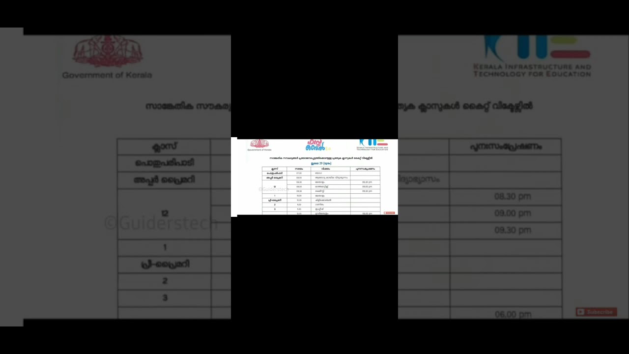 Kite victers 29 July 2021 Timetable