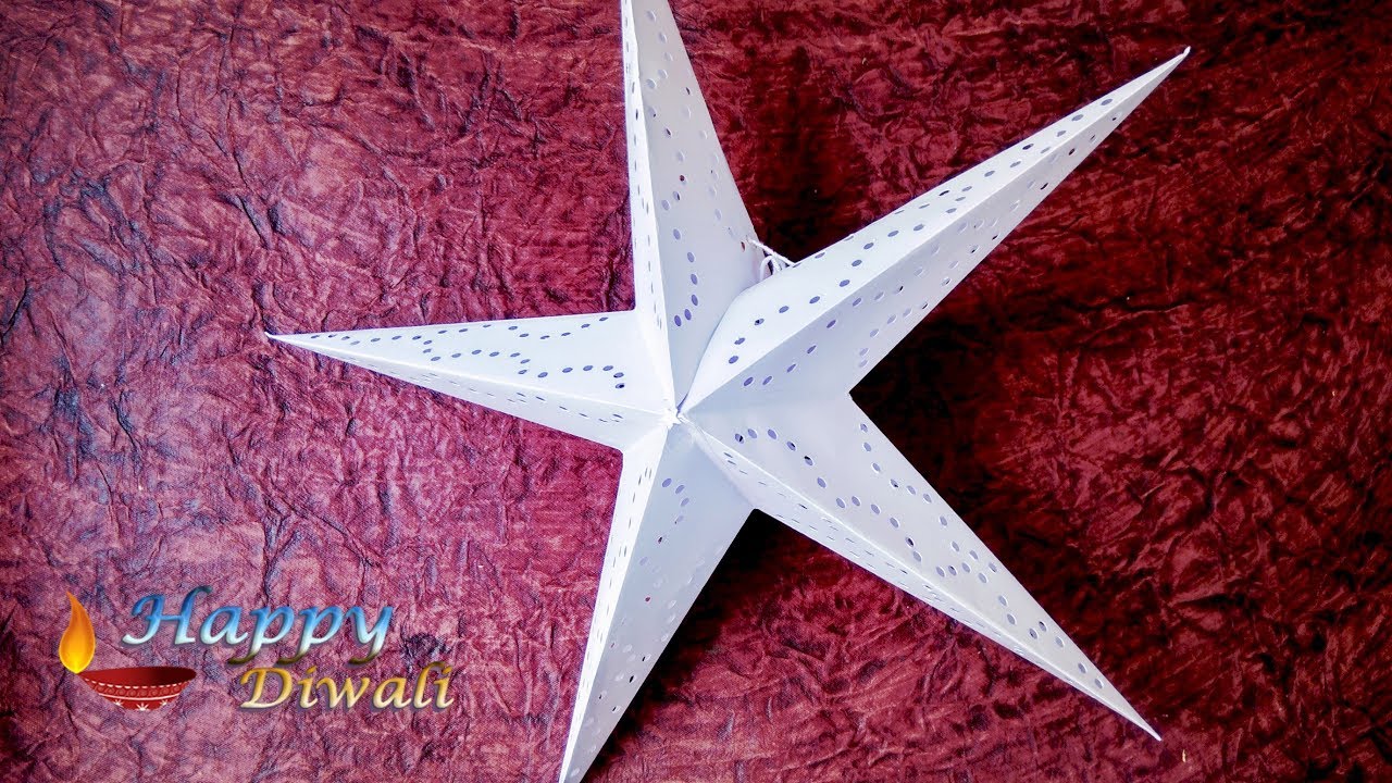 How To Make A Christmas Star With Chart Paper