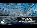【4K 60fps】¾ HOUR RELAXATION FILM: 🚗 «Driving in Warsaw (Capital of Poland)» Ultra HD (for 2160p TV)